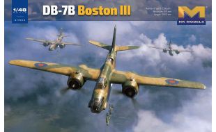 HK Models 1/48 Scale British RAF Boston III/US DB-7B Light Bomber Aircraft Model Kit