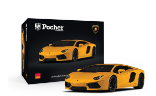 Pocher 1/8 Scale Lamborghini Aventador LP 700-4 Giallo Orion Model Kit