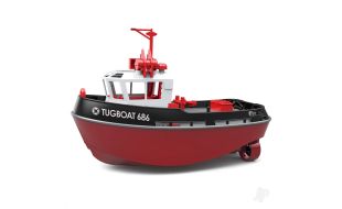 Heng Long 1/72 Scale Black Mini RTR Tugboat
