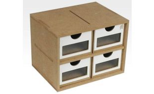 Hobbyzone 4 Drawer Module 20cm Wide
