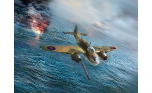 ICM 1/48 Scale Bristol Beaufort Mk.I, WWII British Torpedo-Bomber Model Kit