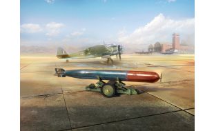 ICM 1/48 Scale WWII British Torpedo Trailer Model Kit