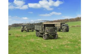 ICM 1/35 Scale Type WWII British Trucks, Model W.O.T. 6, Model W.O.T. 8, Leyland Retriever General Service (Set of 3) Model Kit