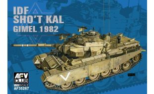 AFV Club 1/35 Scale Israeli Defence Force Sho't Kal Gimel Tank With Blazer Explosive Reactive Armour Model Kit