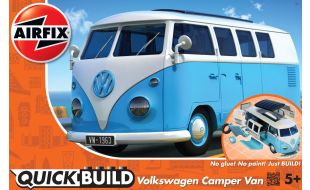 Airfix QUICKBUILD VW Camper Van Blue Plastic Model Kit