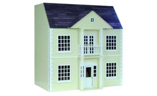 Painted Cream Newnham Manor Ready to Assemble 12th Scale Dolls House Kit