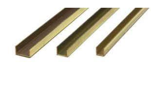 K&S Brass Channel Strips 305mm (12") Lengths