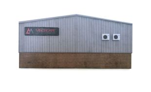 Scale Model Scenery Low Relief Modern Industrial Unit Rear Wall OO Gauge
