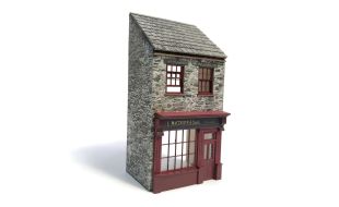 Scale Model Scenery Low Relief Period Terraced Shop OO Gauge