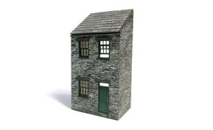 Scale Model Scenery Low Relief Terraced House / Cottage OO Gauge