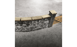 Scale Model Scenery Flexible Old Stone Wall OO Gauge
