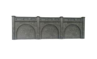 Scale Model Scenery Low Relief Blue Brick Railway Arches OO Gauge