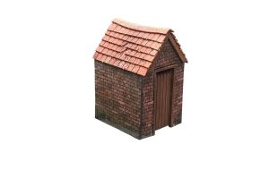 Scale Model Scenery Privy/Outhouse (Pack of 2) OO Gauge