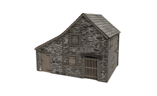 Scale Model Scenery Old Dairy & Lean To OO Gauge