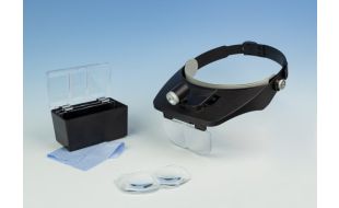 LED Headband Magnifier Kit with Bi-Plate Magnification