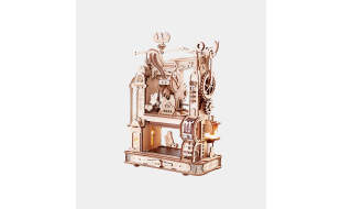 ROKR Working Printing Press Wooden Model Kit
