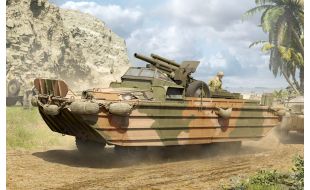 I Love Kit 1/35 Scale US Army GMC DUKW-353 Amphibious Truck w/105mm Howitzer Model Kit