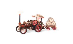 ROKR Steam Engine Wooden Model Kit