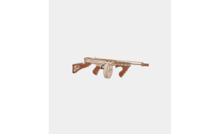 ROKR Thompson Submachine Gun Wooden Model Kit