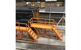 Scale Model Scenery Portable Locomotive Access Platforms (Pack of 2) OO Gauge