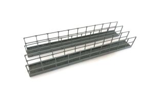 Scale Model Scenery Extra Long Laser Cut Industrial Walkways With Railings OO Gauge