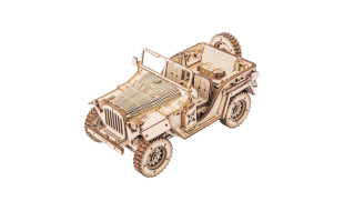 ROKR Army Field Car Wooden Model Kit
