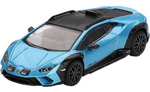 Mini GT 1/64 Scale Lamborghini Huracán Sterrato Blu Aegir (RHD) Die Cast Model