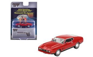 Mini GT 1/64 Scale James Bond (Diamonds Are Forever Movie) Ford Mustang Mach 1 (LHD) Die Cast Model