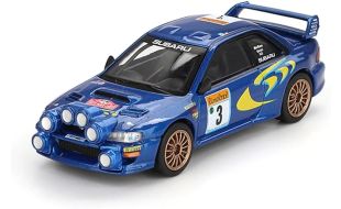 Mini GT 1/64 Scale Subaru Impreza WRC98 1998 Rally Monte Carlo 3rd Place No.3 (LHD) Die Cast Model