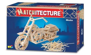 Matchitecture Motorcycle Matchstick Model Kit