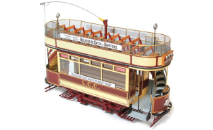 Occre 1/24 Scale London L.C.C.106 Double Decker Tram Model Kit