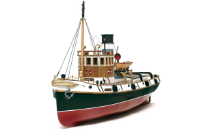Occre Ulises Tug 1:30 Scale Model RC Wood and Metal Boat Kit - RC Pack for Ulises Tug