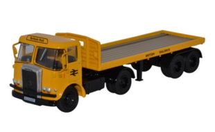 Oxford Diecast 1/76 Scale Atkinson Borderer Flatbed Trailer British Rail Die Cast Model