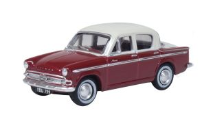 Oxford Diecast 1/76 Scale Hillman Minx MkIIIA Pippin Red/Pearl Grey Die Cast Model 