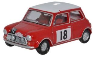 Oxford Diecast 1/76 Scale Mini Cooper S MkII 1968 Monte Carlo Rally Die Cast Model