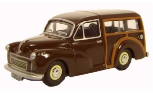 Oxford Diecast 1/76 Scale Morris Minor Traveller 1967 Maroon Die Cast Model