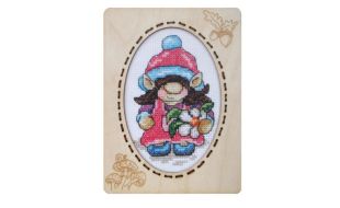 Orchidea Gonk 2 With Frame Counted Cross Stitch Kit