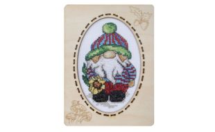 Orchidea Gonk 3 With Frame Counted Cross Stitch Kit