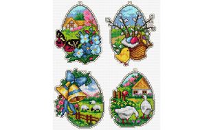 Orchidea Easter Eggs Counted Cross Stitch Kit