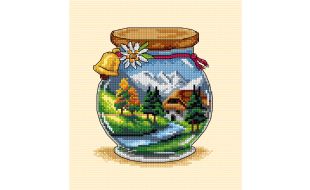 Orchidea Mountains Vacation Memories Counted Cross Stitch Kit
