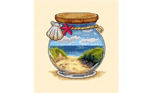 Orchidea Sea and Beach Vacation Memories Counted Cross Stitch Kit