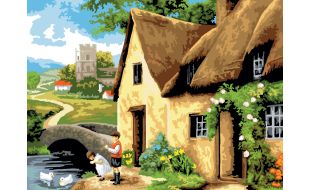 Painting By Numbers Cottage By The River