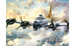 Painting By Numbers Flying Fortress