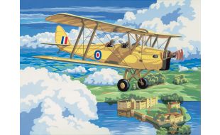 Painting By Numbers Nostalgic Plane Tiger Moth