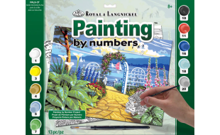 Painting By Numbers Garden Overlooking The Sea