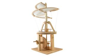Leonardo da Vinci Aerial Screw Helicopter Working Wood Model Kit