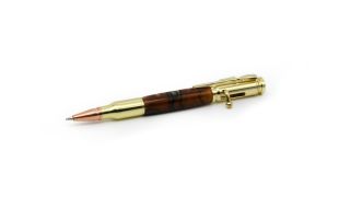 Rotur Bolt Action Bullet Pen Gold with Copper Tip Kit