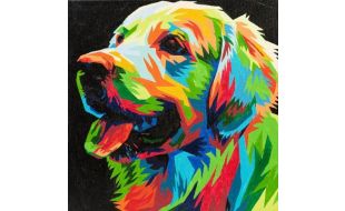 Craft Buddy "Colourful Pup" Painting By Numbers Kit
