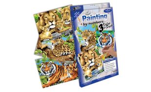 Painting By Numbers Jungle Cats Set