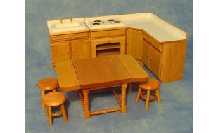 Pine Kitchen Set for 12th Scale Dolls House
